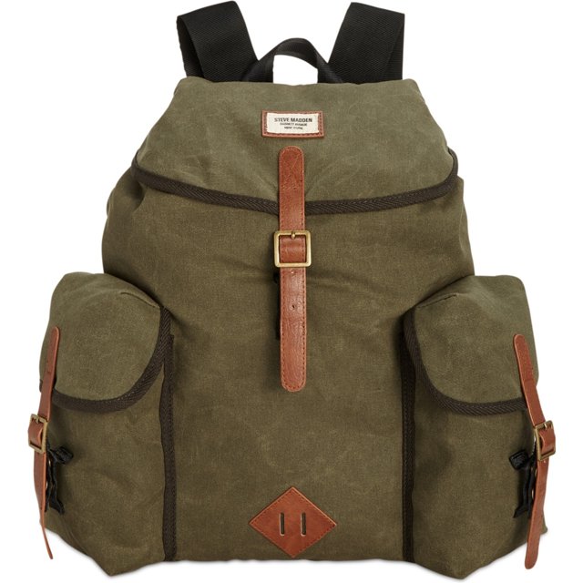 Steve Madden Mochila utilitaria de lona unisex, verde, talla única Steve Madden Utilidad