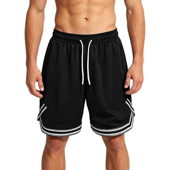 7" Mens Athletic Shorts Running Elastic Drawstring Waist with Pocket Mesh Short Pants Fathers Gifts M-5XL