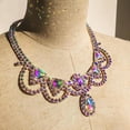 thumbnail image 4 of lionlar Collier de Danse Accessoires Strass Coloré pour le Carnaval de Performance de Scène B, 4 of 8