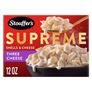 Stouffer’s Macaroni and Cheese Meal, Supreme Shells and Cheese, Three Cheese Sauce, Boxed Mac and Cheese Pasta Dinner Kit, 12 oz pack of 2