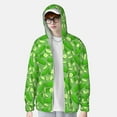 thumbnail image 2 of Gaeub Green Cucumber Men's and Women's UPF 50+ Long-Sleeved Sun Protection Clothing, Fishing Shirt Long Sleeve Zip-XX-Large, 2 of 7
