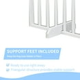 thumbnail image 5 of UBesGoo Wooden Freestanding Foldable Pet Gate for Dog,  (White, 24" Height-4 Panels), 5 of 13