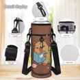 thumbnail image 6 of KUIFORTI Print Brown Capybara Bookbag with Lunch Bag, 4 Piece Kids Backpack Set for Elementary Middle School Students, Boys Girls School Bag with Pencil Pouch Water Bottle Sleeve, 6 of 7