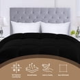 thumbnail image 3 of Ropa de cama Edreforter Utopia, tamaño king, para todas las estaciones, color negro, 3 of 7