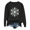 thumbnail image 1 of SXcggal Chandail à Capuchon pour Femmes Automne/hiver Mode Décontractée Imprimé de Noël Ample à Manches Longues Col Ras du Cou Sans Capuchon Chandail à Capuchon Stylé et Douillet pour Femmes, 1 of 4