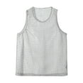 thumbnail image 4 of Ynynloco Tank Tops Men See Through Hollow Out Crochet Sleeveless Crew Neck Vest Casual Fishnet Sexy Breathable Beach Muscle Tanks, 4 of 8