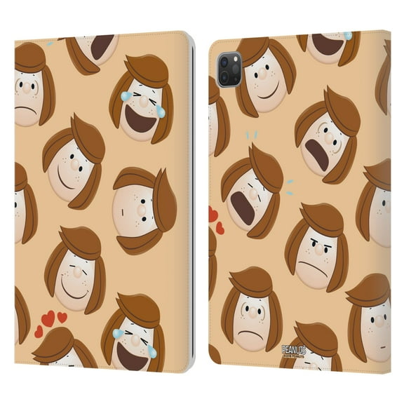 Head Case Designs Officially Licensed Peanuts Character Patterns Peppermint Patty Leather Book Wallet Case Cover Compatible with Apple iPad Pro 11 (2020 / 2021)