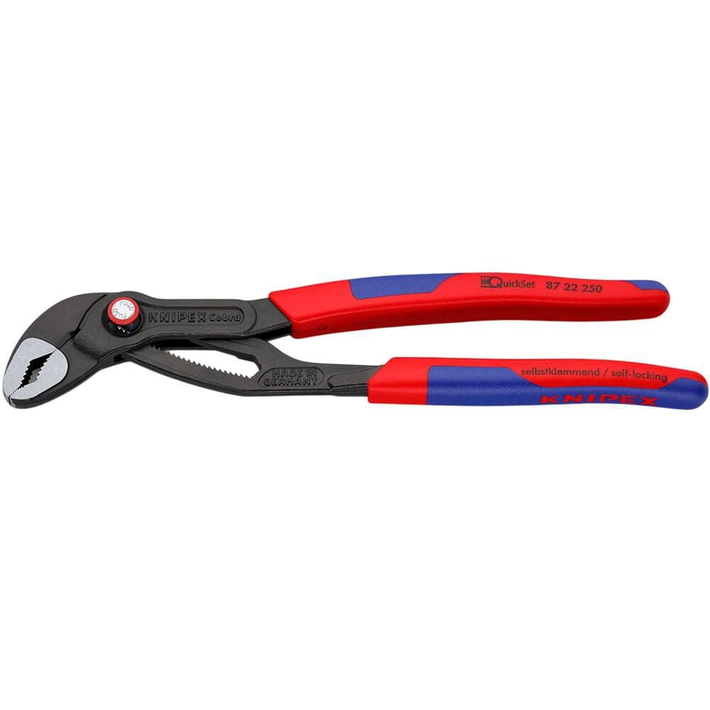 KNIPEX 8751250 Cobra ES Extra Slim Pliers 10 Inch Long Narrow Jaws