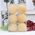 thumbnail image 3 of 6cm Velvet Christmas Balls For Xmas Tree Flocked Xmas Ball Hanging Pendents Festival Party Home Decor Supplies, 3 of 9