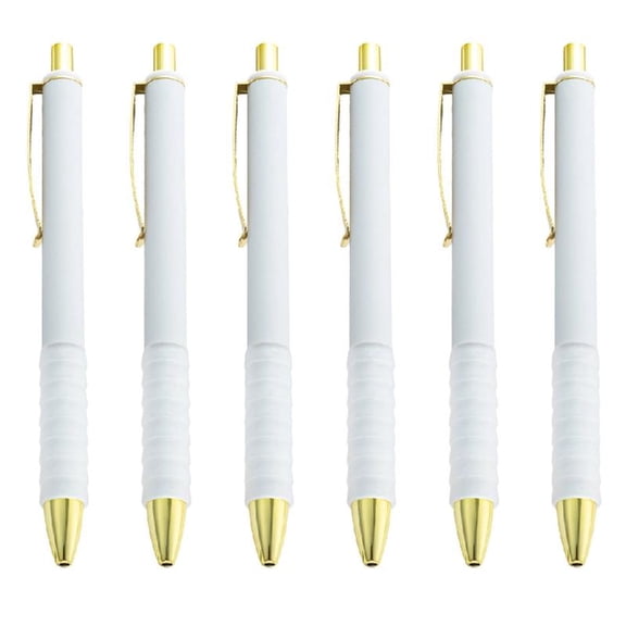 Misright 6pcs 1.0mm Simple Ballpoint Pen for Student Teacher Smooth Writing Pen