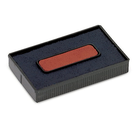 Office Depot 2-Color Replacement Stamp Pad, Blue/Red, 032547