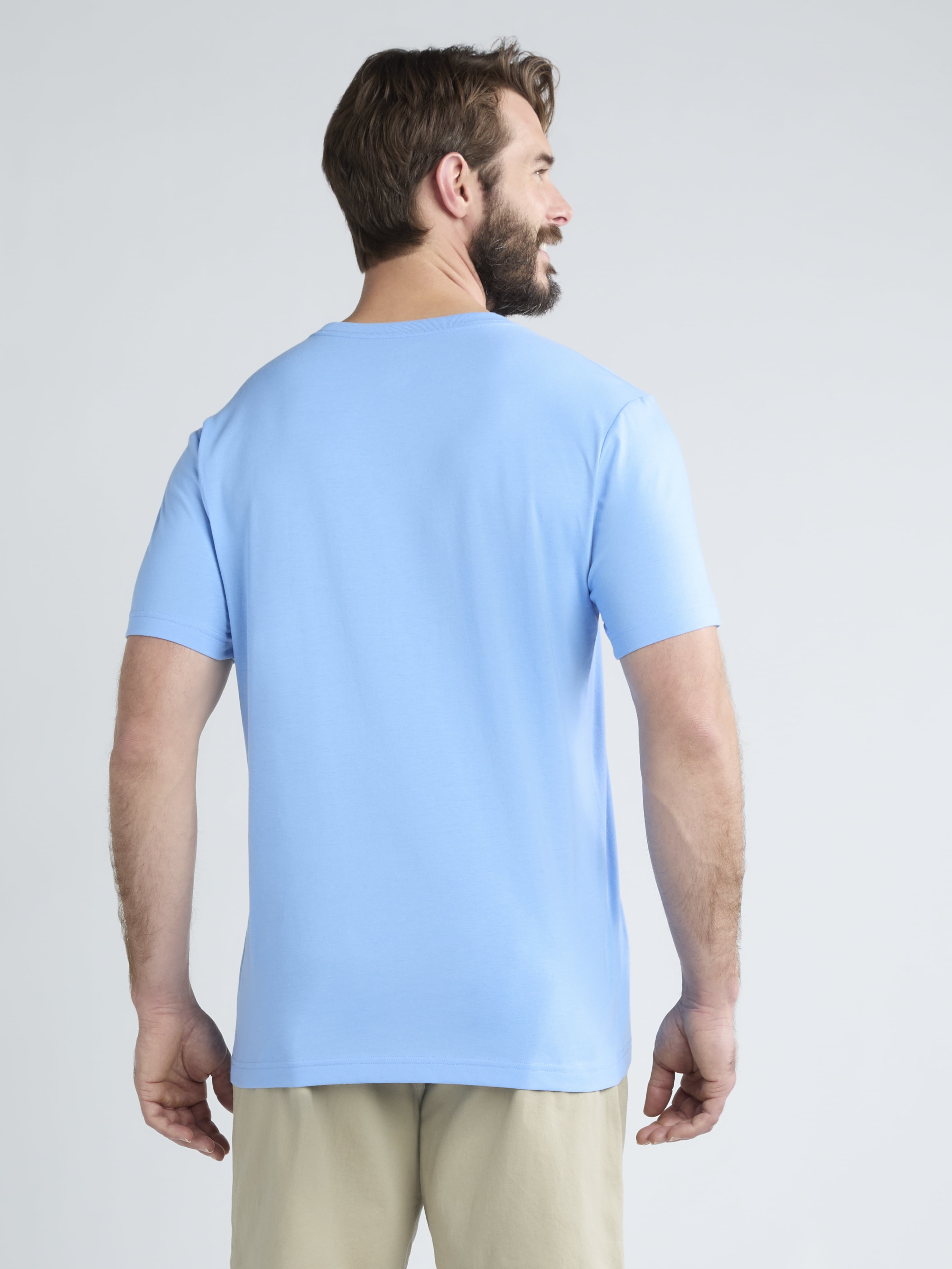 George Men's & Big Men's Classic Fit 3-Pack Crewneck Tee with Short Sleeves, Sizes XS-3XL