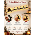 thumbnail image 5 of LED Reindeer Wall Decorations Festive Christmas Lighting for Indoor Display Arrange Deer Glowing Figures Together or Apart to Create Cozy Ambience in Bedrooms Hallways Living Areas 1 Set-A(7PCS), 5 of 9