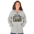 thumbnail image 4 of Its All About That Camo Hunting Zip Up Hoodie Men's Women's Brisco Brands S, 4 of 6