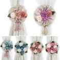 thumbnail image 3 of AURORA TRADE 2PCS Curtain Tiebacks Decorative Flower Shape Window Curtain Holdback Buckles Tie Backs Holders for Home and Office, 3 of 8