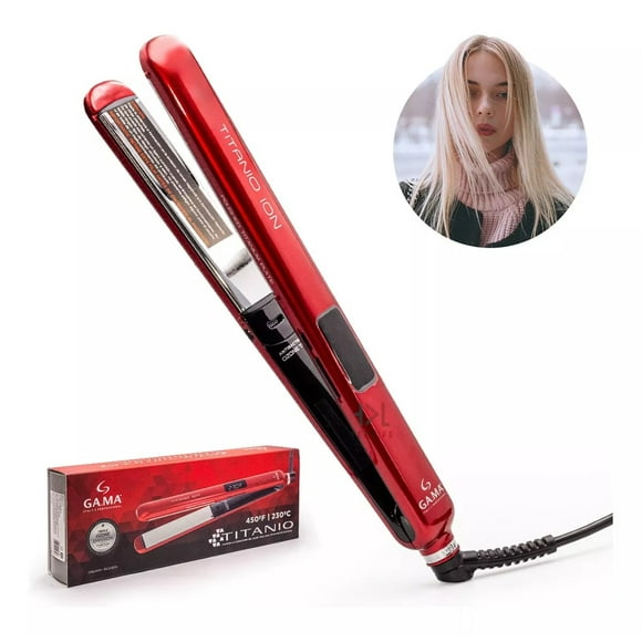 Plancha Alisadora Ga.ma Cp14 Titanio Digital 4d Ozone Ion