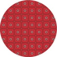 thumbnail image 1 of Ahgly Company Machine Washable Indoor Round Transitional Grapefruit Red Area Rugs, 3' Round, 1 of 7
