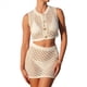 thumbnail image 1 of Conjuntos de Dos Piezas de Falda y Pareo, Trajes de Baño de Crochet para Mujer, Conjuntos de Playa Sexys para Vacaciones en Resorts. M, 1 of 10