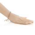 thumbnail image 3 of Gem Stone King 18K Yellow Gold Plated Silver Blue Tanzanite Adjustable Bracelet for Women (0.80 Cttw, Round 2.5MM, Gemstone December Birthstone, Fits up To 9 inch Wrist), 3 of 4