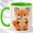 Green, variant on Cute Fox Coffee Mug, Plush Animal Mug for Kids and Women, Kawaii Fox Holding Star Design, Cozy Gift for Animal Lovers, Ceramic 11 Oz Cup