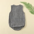 thumbnail image 4 of Baby Short Sleeve Romper with Round Neck - Cute Solid Color Summer Jumpsuit for Toddlers, 4 of 7