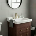 thumbnail image 2 of Fine Fixtures 26" x 20" Ceramic Vanity Sink Top with Raised Back – High Gloss Finish, 3-Hole Faucet Compatible, 2 of 9