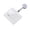 A004- White, variant on Blue Horizontal Id Badge Holder with Sliding, Clear Hard Card Sleeve for Office Staff, School Students, and Event Attendees, 3.5 X 2.5 Inch Work Id Card Protector