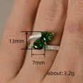 thumbnail image 5 of PULABO Modern Wedding Cocktail For Her Ladies Shiny Sparkling CZ Cubic Zirconia Ring Elegant Gift Gift Box Included, 5 of 7