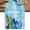 turquoise, variant on Blue Surfboard Table Runner, Summer Beach Tropical Coconut Tree Wooden Washable Cotton Linen Table Runners 36 Inches Long, Dresser Scarf Runner for Nightstand/End Tables/Round Tables 13''x36''
