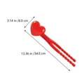 thumbnail image 3 of Minkissy Outil Pince à Neige Rouge en Forme de Cœur pour Enfants Jouets de Neige d'Hiver Lot de 1, 3 of 5