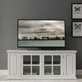 thumbnail image 3 of Leick Home 85162 TV Stand with Bookshelf Storage, For 65" TV's, Cottage White, 3 of 18
