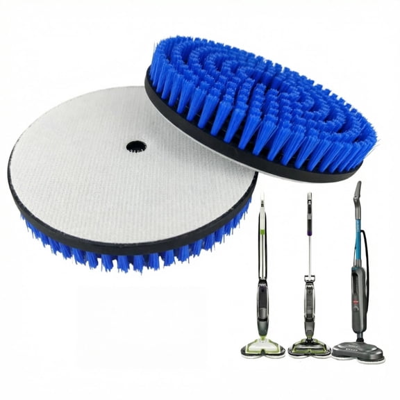 Spin Mop Brush Heads Replacement Pads for Bissell Spinwave Steam Mop 20393,20399,3897A,23157, 23159,2124, 2039A, 3712 - Hard Floor Cleaning Scrub Pads