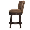 thumbnail image 3 of Hillsdale Edenwood 40.75" Wood Contemporary Counter Stool in Chocolate/Chestnut, 3 of 8