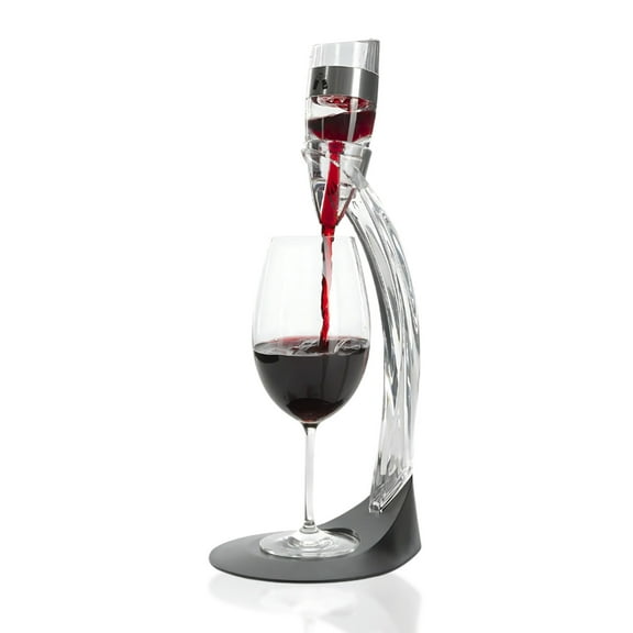 LEMONSODA Wine Aerator Decanter Stand Set - Premium Wine Decanter Stand and Wine Breather Set - Wine Air Aerator with Stable Glass Base