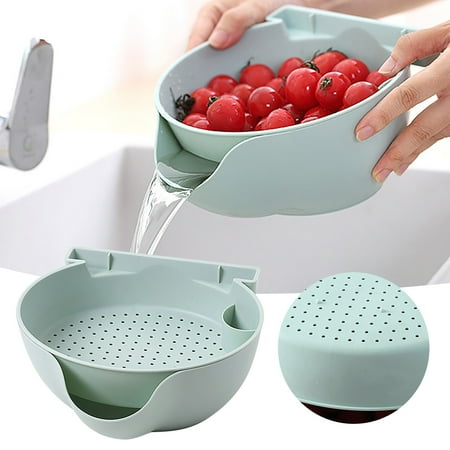 

Double Lazy Fruit Bowl Creative Fruit And Vegetable With Mobile Phone Bracket Melon Seeds Basin Fruit Basket Double Drain Fruit Bowl
