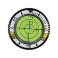 thumbnail image 2 of LOVIVER Golf Ball Marker Ball Position Marker Round Bubble Level Golf Putting Green Read Yellow White, 2 of 8