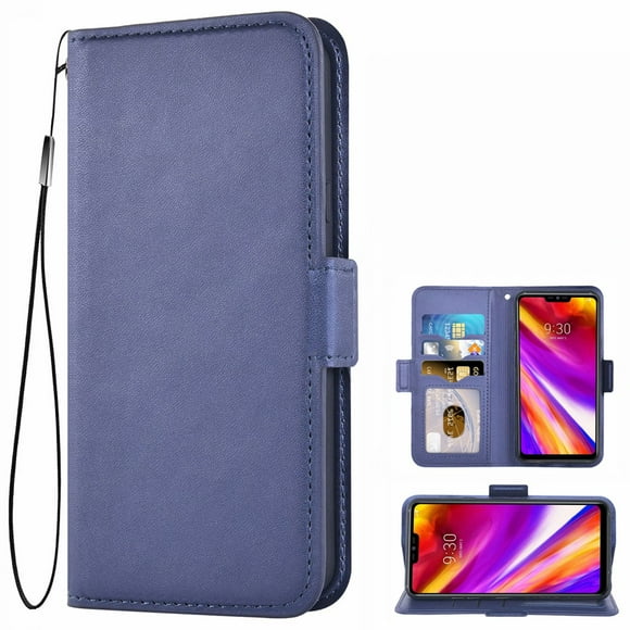 Mobile Phone Cover for Lg G7 Leather Cover, Lg G7 Flip-Up Cover Mobile Phone Case Cover for Lg G7 Mobile Phone Covers, Blue