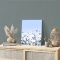 thumbnail image 2 of Wall Art Prints, Blue Butterflies Framed Canvas Prints for Bedroom Living Room Bathroom Office, Elegant Pastoral Watercolor Gallery Wrap Wall Art Poster for Gifts Home Decor 12"x12", 2 of 9