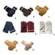 thumbnail image 3 of Minnieouse 1 par de guantes de felpa deportivos elásticos suaves para invierno, senderismo, ciclismo, equitación, manoplas cálidas portátiles, equipo de guantes y mitones Caqui Minnieouse AP013933-07, 3 of 6
