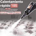 thumbnail image 3 of Limpiador De Vapor De 2500w, Máquina de Limpieza a Vapor presurizada de Alta Temperatura con 6 Cabezales de Cepillo y Tanque de agua de 1200 ml, para Cocina, Baño y Muebles, 6 niveles de ajuste (Rojo), 3 of 5