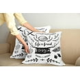 thumbnail image 2 of Ambesonne Adventure Throw Pillow Cover 2 Pack, Antlers Tree Feathers, 18", Charcoal Grey White, 2 of 7
