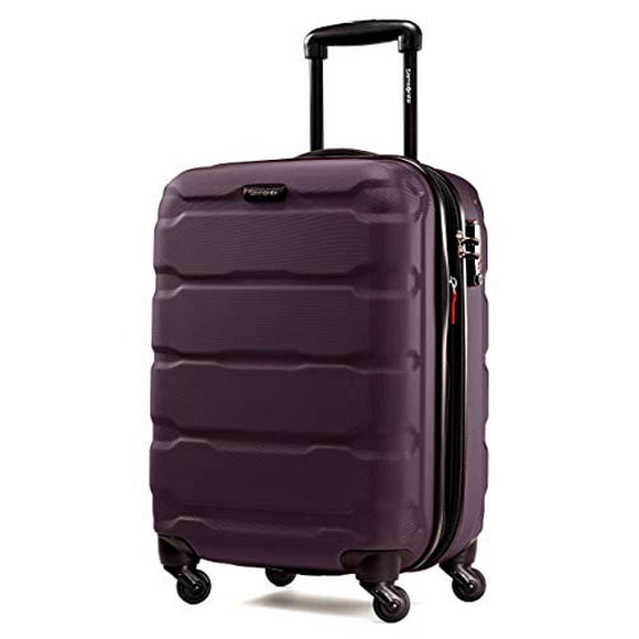 Samsonite Omni PC Hardside Expandable Luggage with Spinner Wheels, Purple, Carry-On 20-Inch