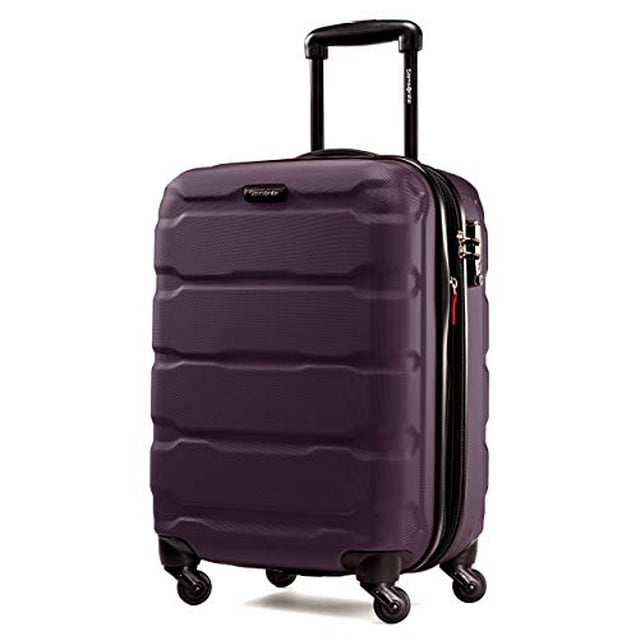 Samsonite Omni PC Hardside Expandable Luggage with Spinner Wheels, Purple, Carry-On 20-Inch