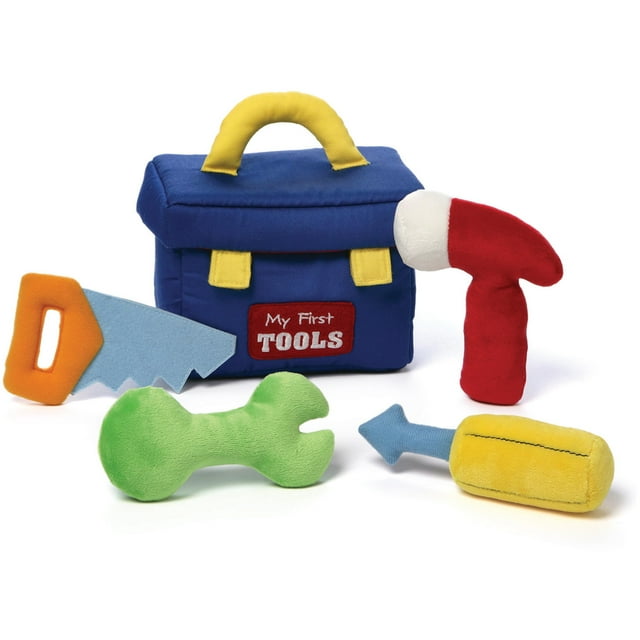 Set de juego de peluche GUND My First Toolbox de 5 piezas para bebés