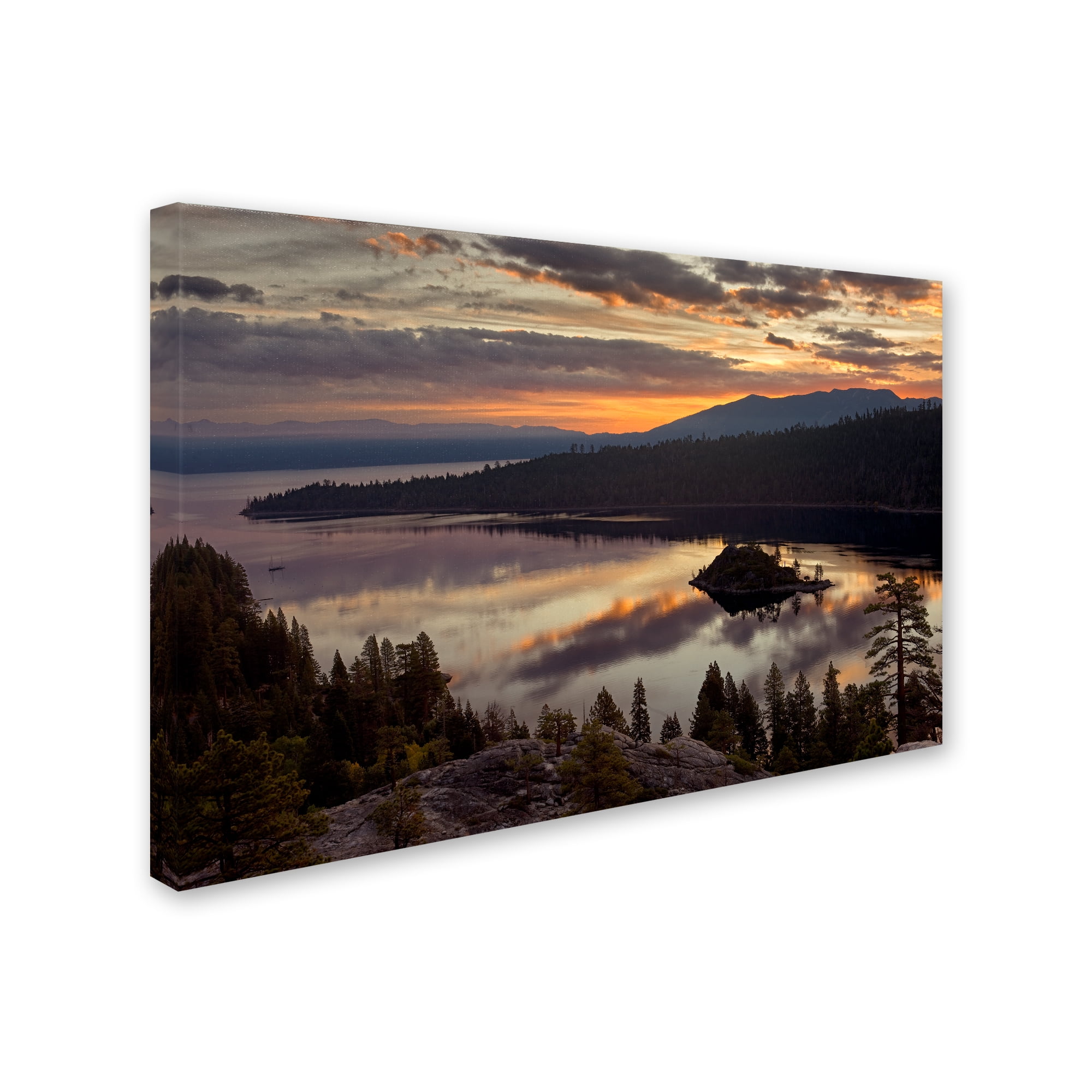 Trademark Fine Art 'Emerald Bay' Canvas Art by Mike Jones Photo