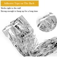 thumbnail image 2 of 6 PCS 3.3X6.6ft Fringe Tinsel Rain Curtain Backdrop Laser Glitter Metallic Foil Rain Silk Curtains Birthday Party Wedding Christmas Decoration Photo Booth Backdrop, 2 of 8