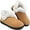 Brown, variant on Ecetana Womens Slippers Faux Fur Warm House Shoes Fuzzy Memory Foam Closed Back Slippers