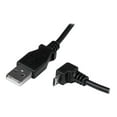 thumbnail image 1 of StarTech.com 2m Micro USB Cable Cord - A to Down Angle Micro B - Down Angled Micro USB Cable - 1x USB A (M), 1x USB Micro B (M) - Black (USBAUB2MD) - USB cable - Micro-USB Type B (M) to USB (M) - USB 2.0 - 6.6 ft - 90�� connector, molded - black, 1 of 5