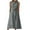 Gray summer dresses for women, variant on Summer Saving Wycnly Summer Dresses for Women Casual Pocket Solid Plus Size Cotton Linen Tank Dresses with Belt 2024 Sleeveless Round Neck Plain Maxi Formal Dress Beige XXXL