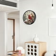 thumbnail image 6 of Voice Activated Clock with Glow Light 12 Inch Large Silent Wall Clock Battery Operated for Home Decor Bird and Snow-covered Trees, 6 of 8